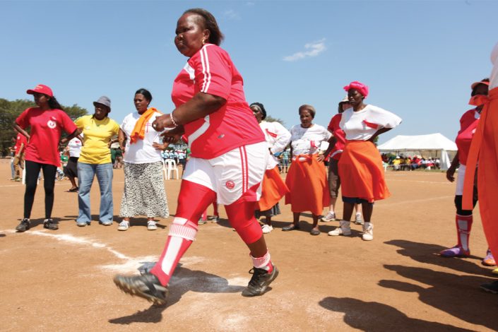 Gogo’s from the local communities participating in Gogolympics